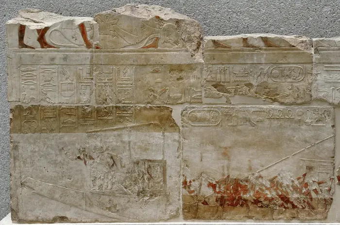 Framed Print : Boat trip of the royal couple. New Kingdom. 18th Dynasty Framed Print : Boat trip of the royal couple. New Kingdom. 18th Dynasty