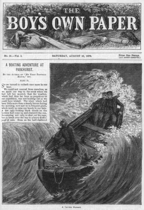 Framed Print : Boating Accident 1879 Framed Print : Boating Accident 1879