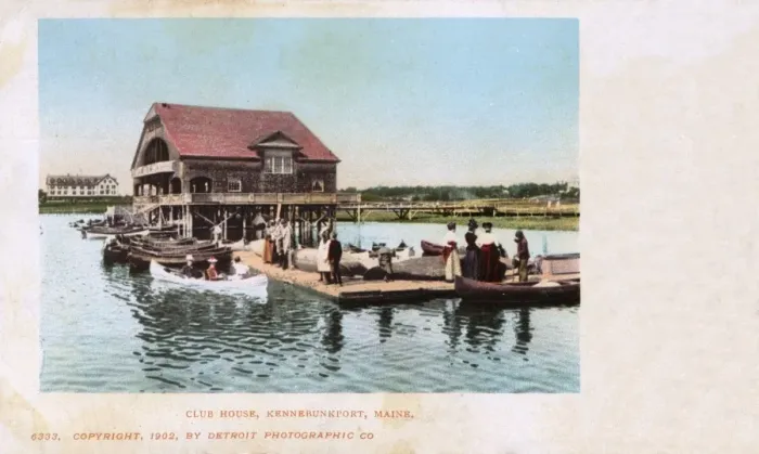 Framed Print : Boating Club House, Kennebunkport, Maine, USA Framed Print : Boating Club House, Kennebunkport, Maine, USA
