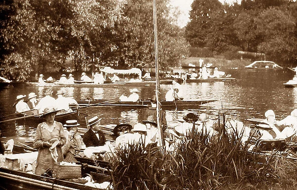 Boating at Hampton Court in 1910