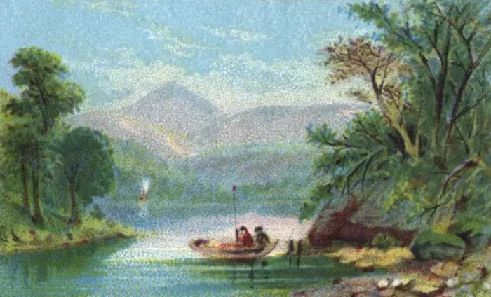 Framed Print : Boating on Italian Lake Framed Print : Boating on Italian Lake
