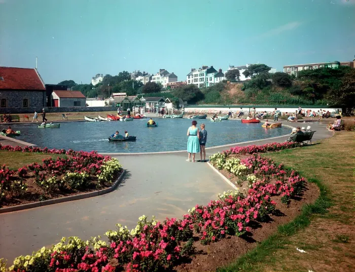 Framed Print : The Boating Pool, Exmouth Framed Print : The Boating Pool, Exmouth