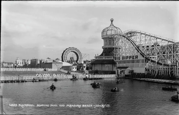 Framed Print : Boating Pool and Pleasure Beach Framed Print : Boating Pool and Pleasure Beach