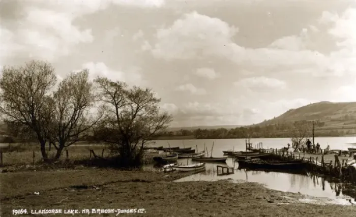 Framed Print : Boats by Llangorse Lake, Llangors, Powys Framed Print : Boats by Llangorse Lake, Llangors, Powys