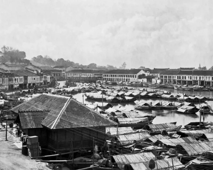 Framed Print : Boats, Singapore