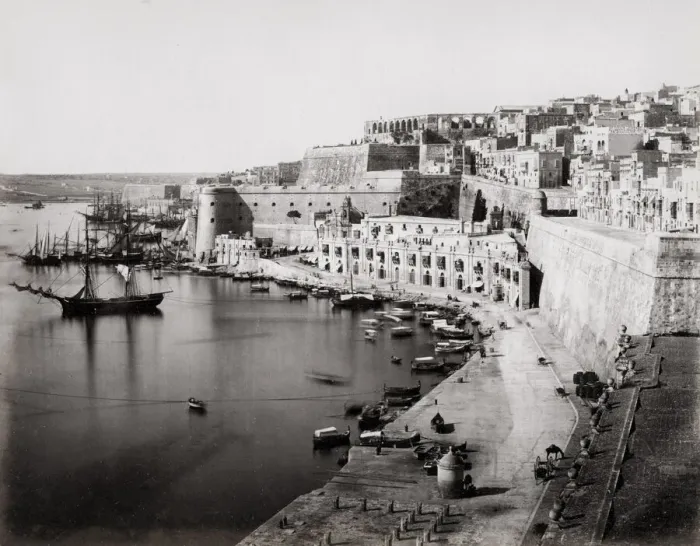 Framed Print : Boats tied up, Valletta, Malta, Upper Barrakka Gardens Framed Print : Boats tied up, Valletta, Malta, Upper Barrakka Gardens