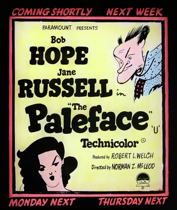 Framed Print : Bob Hope Jane Russell The Paleface movie advertisement Framed Print : Bob Hope Jane Russell The Paleface movie advertisement