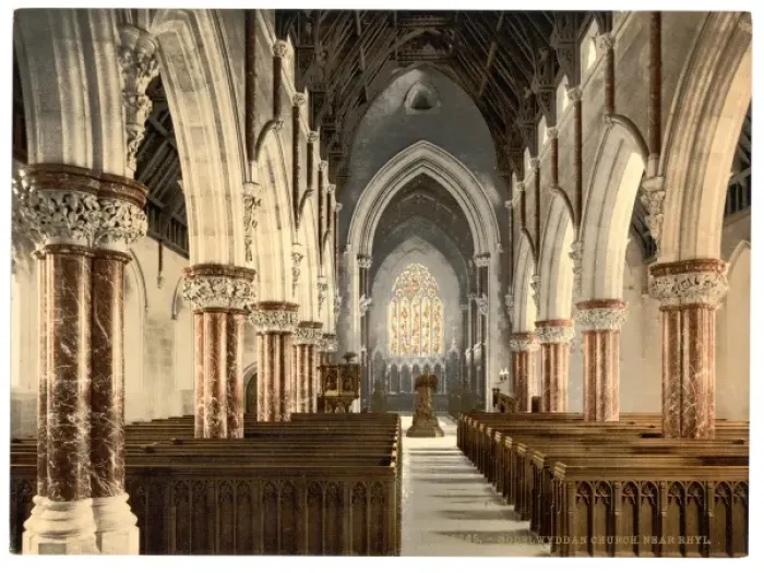 Framed Print : Boddelwyddan Church (interior), Rhyl, Wales Framed Print : Boddelwyddan Church (interior), Rhyl, Wales