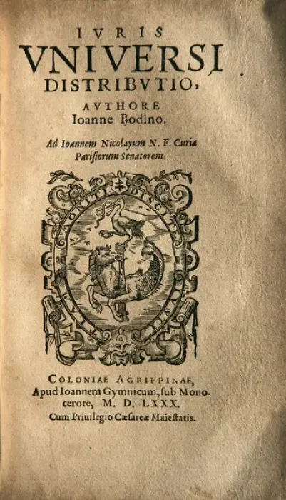 Framed Print : BODIN, Jean (1530-1596). French jurist and political Framed Print : BODIN, Jean (1530-1596). French jurist and political