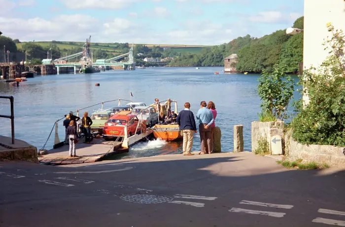 Framed Print : Bodinnick Ferry and River Fowey, Fowey Framed Print : Bodinnick Ferry and River Fowey, Fowey