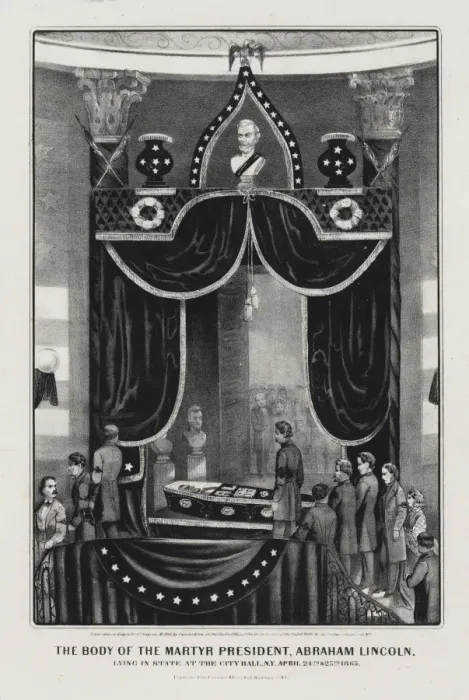 Framed Print : The body of the martyr President, Abraham Lincoln. Lying in Framed Print : The body of the martyr President, Abraham Lincoln. Lying in