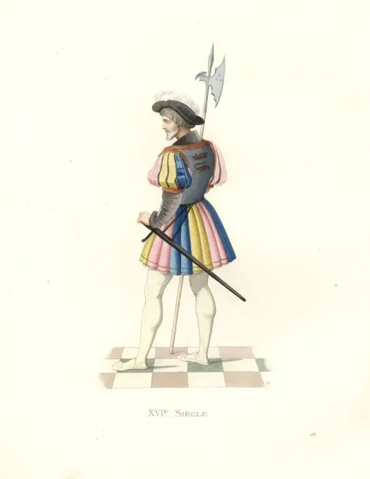 Framed Print : Bodyguard to Francis I, 16th century Framed Print : Bodyguard to Francis I, 16th century