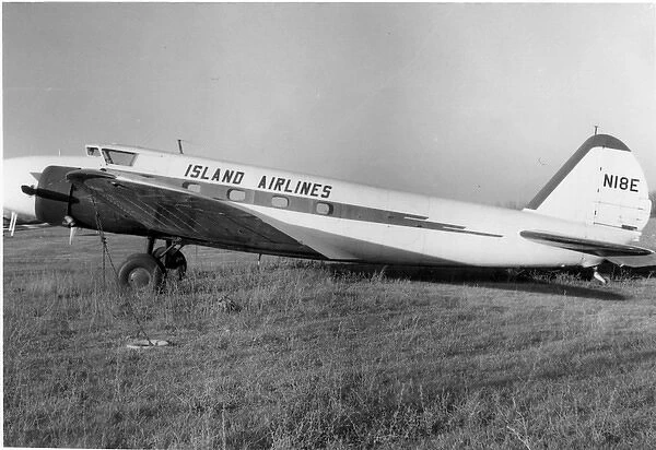 Boeing 247D N18E of Island Airlines