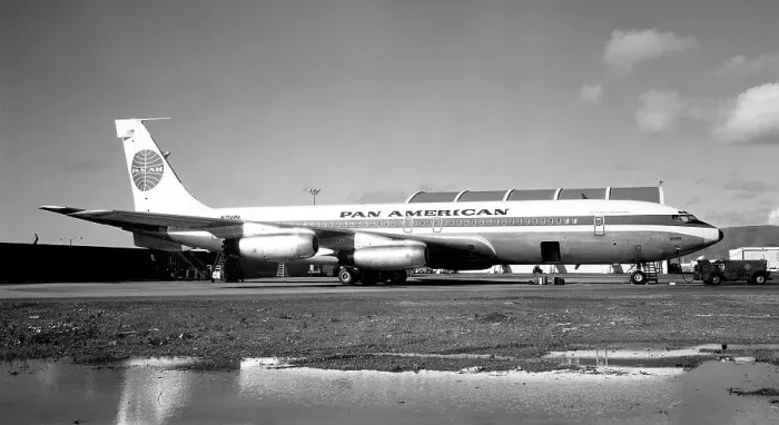 Framed Print : Boeing 707-321 N714PA Framed Print : Boeing 707-321 N714PA