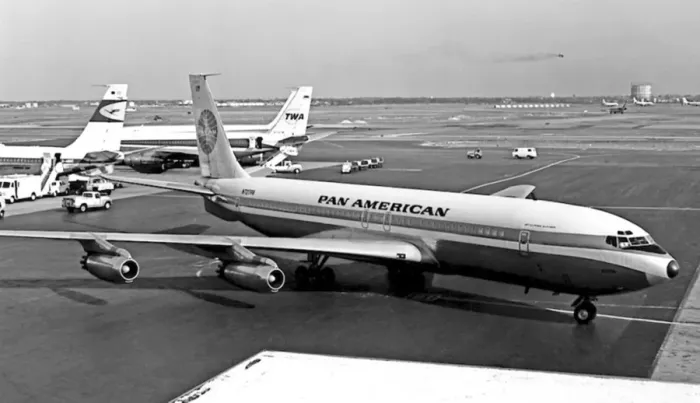 Framed Print : Boeing 707-321 of Pan Americans N727PA at JFK Framed Print : Boeing 707-321 of Pan Americans N727PA at JFK