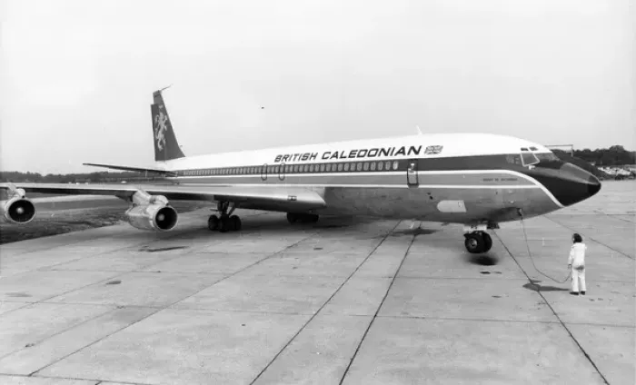 Framed Print : Boeing 707-355C G-AXRS County of Caithness Framed Print : Boeing 707-355C G-AXRS County of Caithness