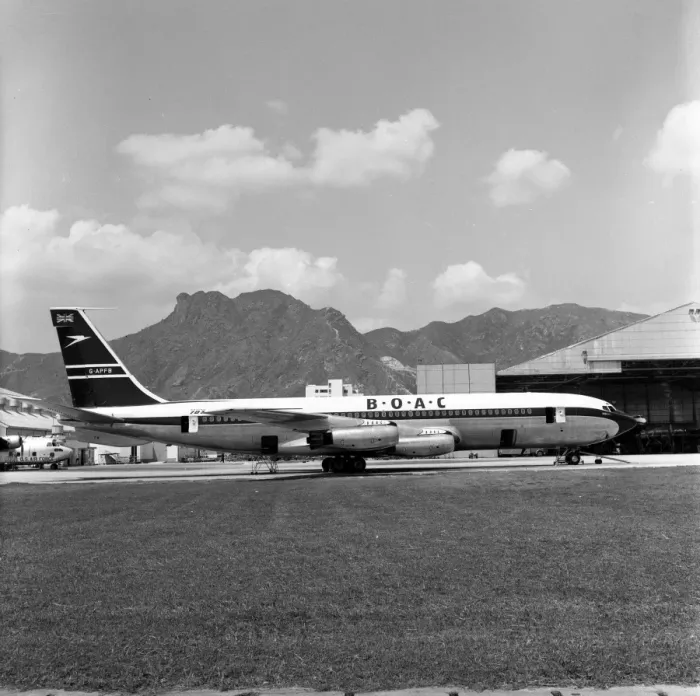 Framed Print : Boeing 707-436 G-APFB BOAC Nassau Framed Print : Boeing 707-436 G-APFB BOAC Nassau