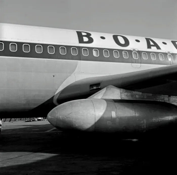 Framed Print : Boeing 707-436 G-APFD first BOAC 707 LAP 1960 Framed Print : Boeing 707-436 G-APFD first BOAC 707 LAP 1960