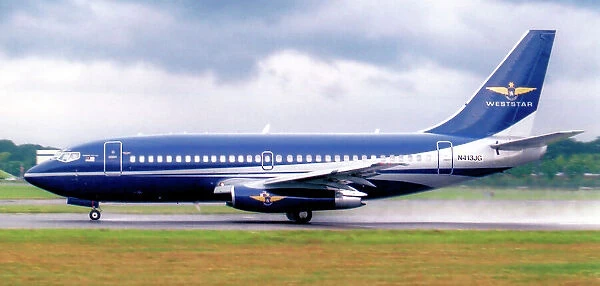 Boeing 737-2Q8 N413JG (msn 23148, line number 1059), of Weststar Aviation. Date: circa 2010