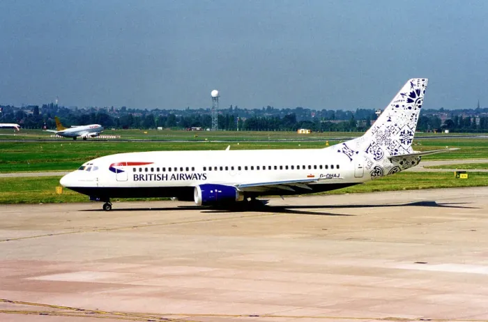 Framed Print : Boeing 737-36Q(WL) G-OHAJ