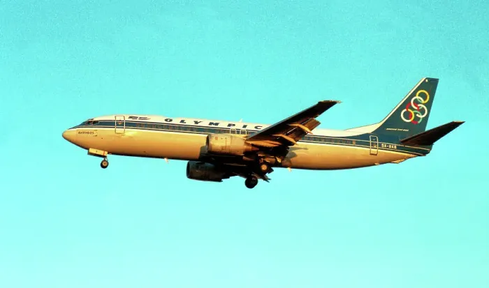 Framed Print : Boeing 737-484 SX-BKB Framed Print : Boeing 737-484 SX-BKB