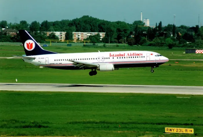 Framed Print : Boeing 737-4Y0 TC-AGA Framed Print : Boeing 737-4Y0 TC-AGA