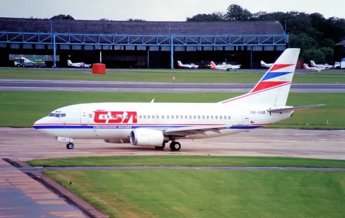 Framed Print : Boeing 737-55S OK-XGB Olomouc Framed Print : Boeing 737-55S OK-XGB Olomouc