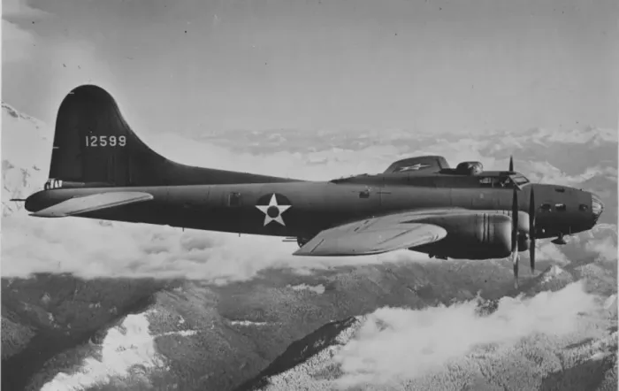 Framed Print : Boeing B-17E flying Framed Print : Boeing B-17E flying