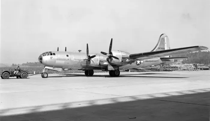 Framed Print : Boeing B-29 Superfortress on the ground Framed Print : Boeing B-29 Superfortress on the ground