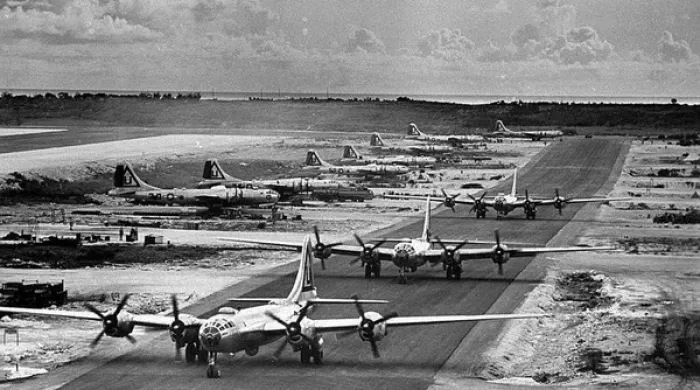 Framed Print : Boeing B-29s on Tinian-Marianas, 1945 Framed Print : Boeing B-29s on Tinian-Marianas, 1945