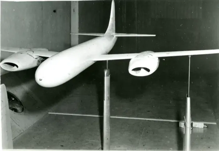 Framed Print : Boeing FR-61 (Model 424) wind-tunnel model Framed Print : Boeing FR-61 (Model 424) wind-tunnel model