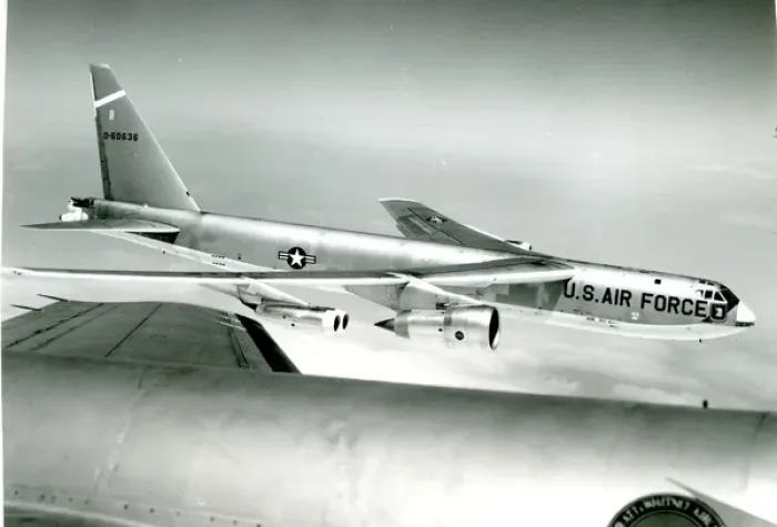 Framed Print : Boeing JB-52E Stratofortress, 56-0636, used as a flying ? Framed Print : Boeing JB-52E Stratofortress, 56-0636, used as a flying ?