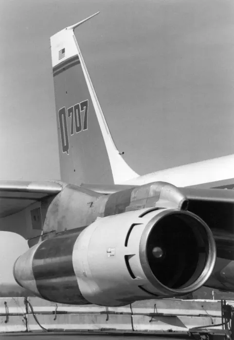 Framed Print : Boeing Q707 fitted with quieter engine air intakes Framed Print : Boeing Q707 fitted with quieter engine air intakes
