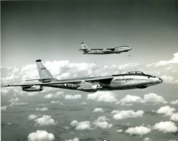 Framed Print : Boeing RB-47E Stratojet, 51-5259, front, and B-47E Strat? Framed Print : Boeing RB-47E Stratojet, 51-5259, front, and B-47E Strat?