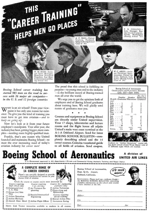 Framed Print : Boeing School Of Aeronautics, Oakland, California. 1938 Framed Print : Boeing School Of Aeronautics, Oakland, California. 1938