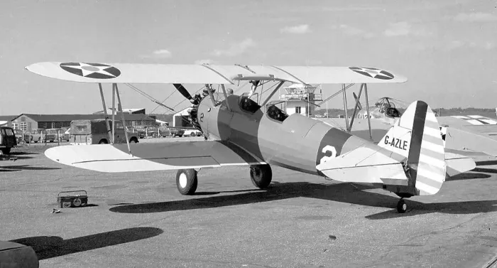 Framed Print : Boeing-Stearman N2S-5 Kaydet G-AZLE Framed Print : Boeing-Stearman N2S-5 Kaydet G-AZLE