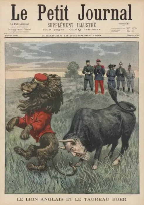 Framed Print : Boer Bull & Brit Lion Framed Print : Boer Bull & Brit Lion