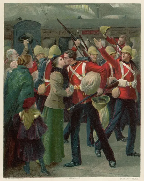 Framed Print : Boer Leaving Waterloo Events Africa South War Framed Print : Boer Leaving Waterloo Events Africa South War