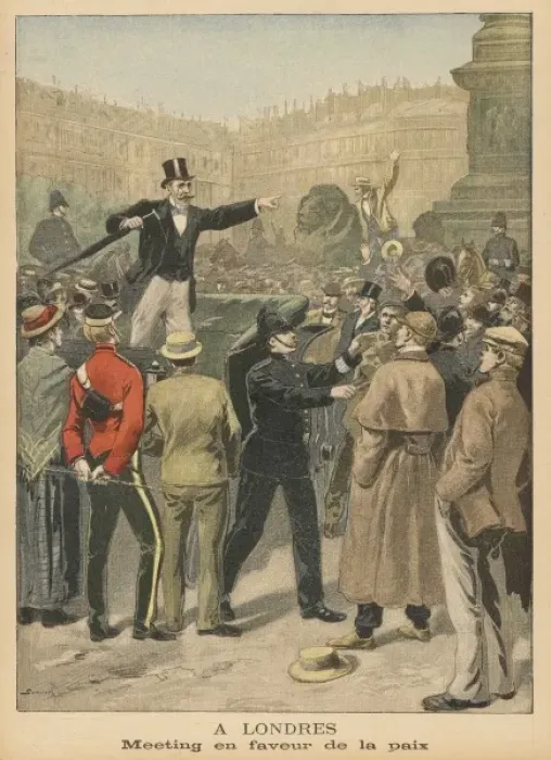 Framed Print : Boer / Peace Demo / London Framed Print : Boer / Peace Demo / London