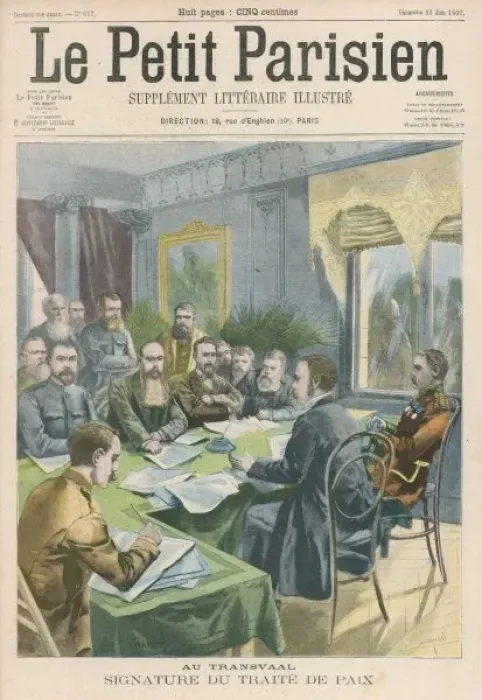 Framed Print : Boer / Peace Treaty / 1902 Framed Print : Boer / Peace Treaty / 1902