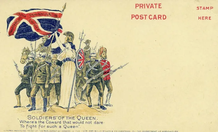 Framed Print : Boer War patriotic postcard Framed Print : Boer War patriotic postcard