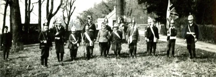 Framed Print : Boer War surplus uniform used by boys to play soldiers Framed Print : Boer War surplus uniform used by boys to play soldiers