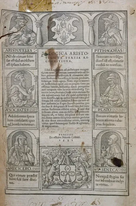 Framed Print : Boethius (480-524). Logicorum Libri Aristotelis. Cover. Pa Framed Print : Boethius (480-524). Logicorum Libri Aristotelis. Cover. Pa