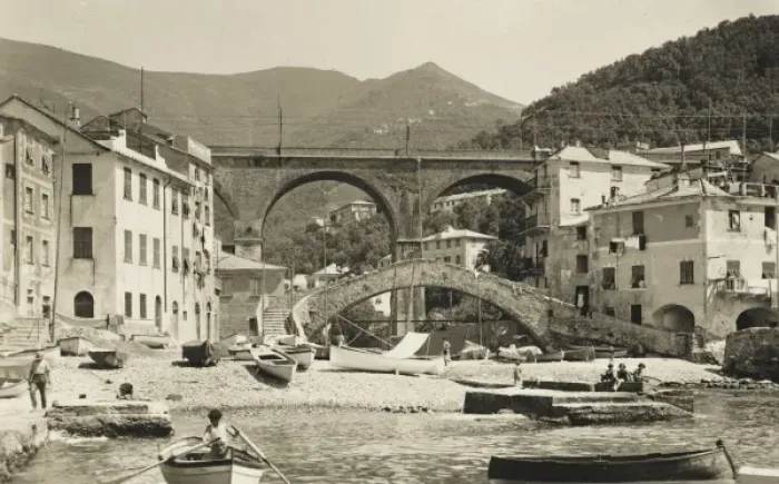 Framed Print : Bogliasco, Italy - Two Bridges Framed Print : Bogliasco, Italy - Two Bridges