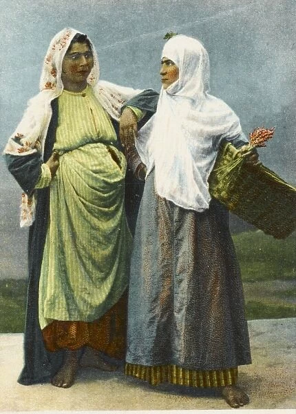 Two Bohemian Peasant Women in Conversation