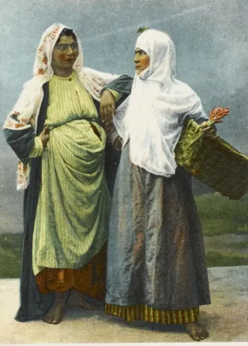 Framed Print : Two Bohemian Peasant Women in Conversation Framed Print : Two Bohemian Peasant Women in Conversation