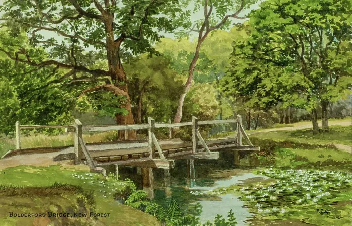 Framed Print : Bolderford Bridge, New Forest, Hampshire Framed Print : Bolderford Bridge, New Forest, Hampshire