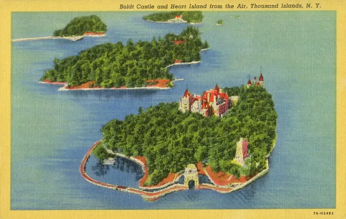 Framed Print : Boldt Castle and Heart Island from the air, Thousand Islands Framed Print : Boldt Castle and Heart Island from the air, Thousand Islands