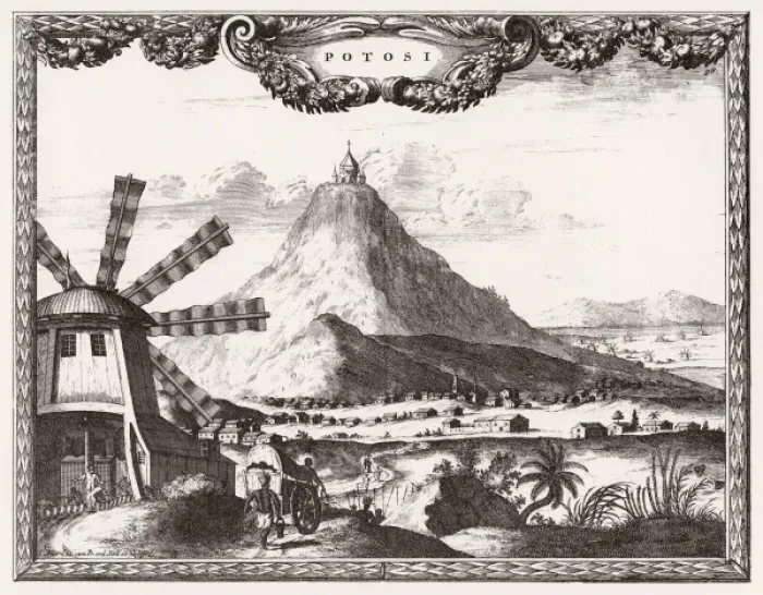 Framed Print : Bolivia / Potosi C1700 Framed Print : Bolivia / Potosi C1700
