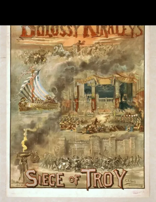 Framed Print : Bolossy Kiralfys Siege of Troy Framed Print : Bolossy Kiralfys Siege of Troy